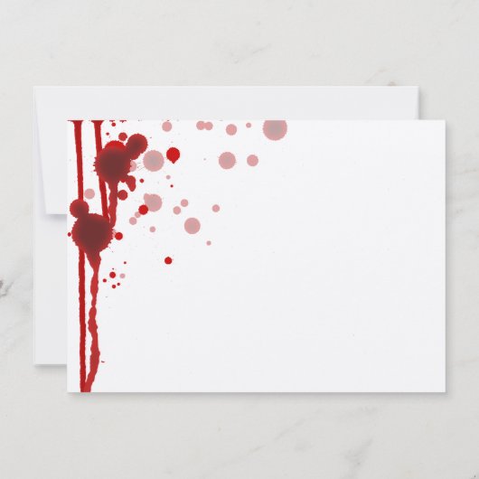 Vampire-Halloween-Hochzeit danken Ihnen das Dankeskarte (Rückseite)