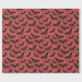 Vampire Halloween Muster Geschenkpapier (Flach)