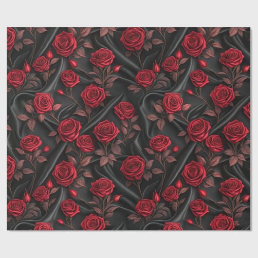 Vampire Halloween Muster Geschenkpapier (Flach)