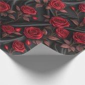 Vampire Halloween Muster Geschenkpapier (Ecke)