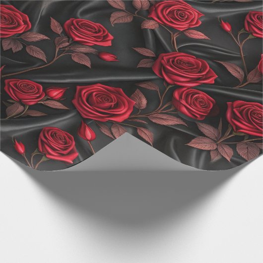 Vampire Halloween Muster Geschenkpapier (Ecke)