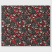 Vampire Halloween Muster Geschenkpapier (Flach)