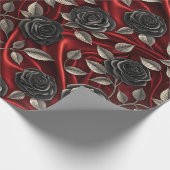 Vampire Halloween Muster Geschenkpapier (Ecke)