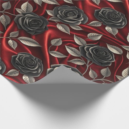 Vampire Halloween Muster Geschenkpapier (Ecke)