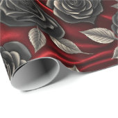 Vampire Halloween Muster Geschenkpapier (Rolleneckpunkt)