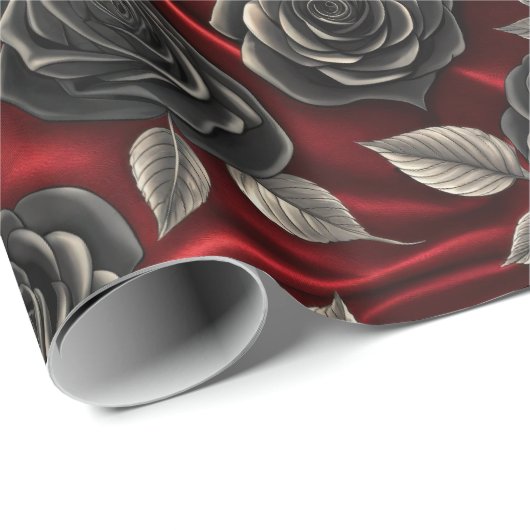 Vampire Halloween Muster Geschenkpapier (Rolleneckpunkt)