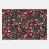 Vampire Halloween Muster Geschenkpapier Set (Vorderseite)