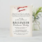 Vampire Halloween-Party Einladung (Stehend Vorderseite)