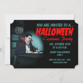 Vampire-Halloween-Party Einladung (Vorderseite)