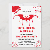 Vampire-Halloween-Party für Rotblut Einladung (Vorderseite)