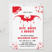 Vampire-Halloween-Party für Rotblut Einladung (Vorderseite)