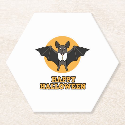 Vampire Halloween Party - Happy Halloween Untersetzer (Vorderseite)