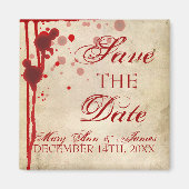 Vampire Halloween Save the Date Fake Blored Magnet (Vorne)