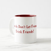 Vampire Halloween Spaß Zweifarbige Tasse (Vorderseite Links)