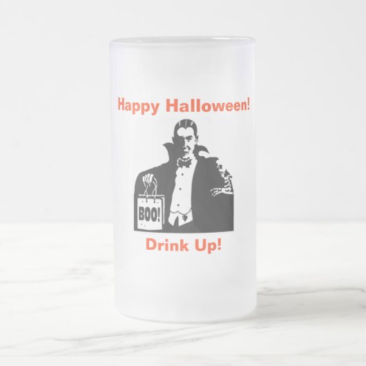 Vampire Halloween-Tasse Mattglas Bierglas (Mittel)