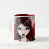 Vampire Halloween Tasse von Molly Harrison (Vorderseite Links)