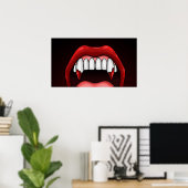 Vampire Halloween Teeth Poster (Heimbüro)
