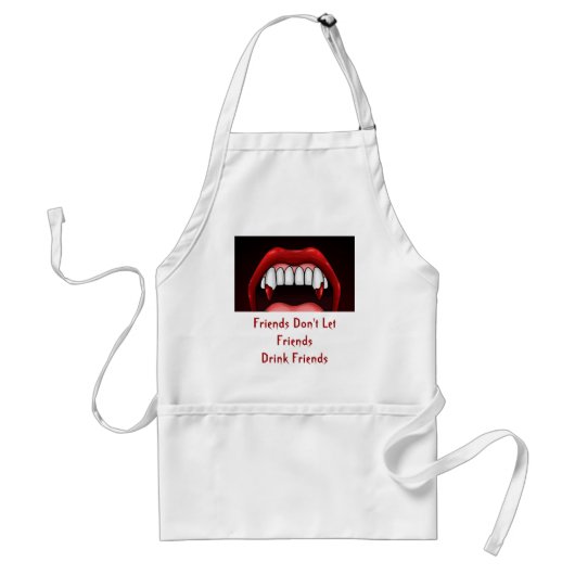 Vampire Halloween Teeth Schürze (Vorne)