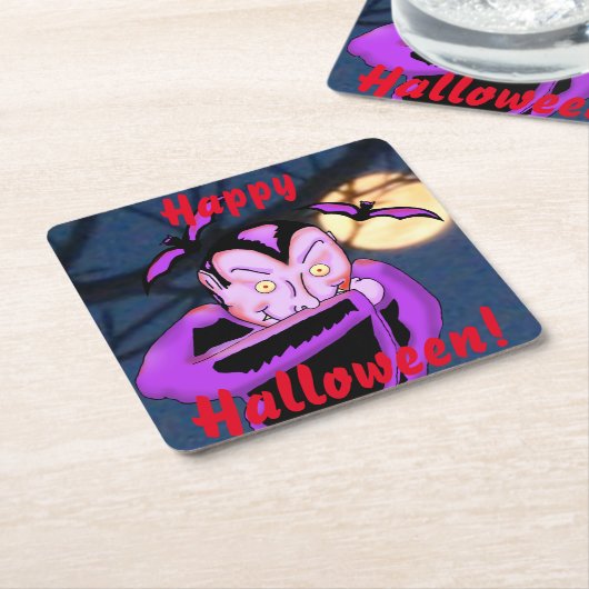 Vampire Halloween Untersetzer (angewinkelt)