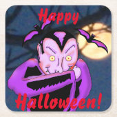 Vampire Halloween Untersetzer (Vorderseite)