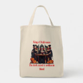Vampire Halloween White Tote Tasche 🧛 ‍ ♂️ 🤍 (Rückseite)