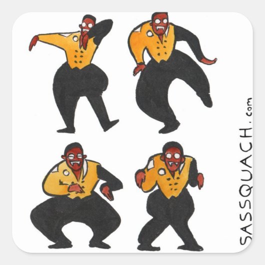 Vampire Hammer Quadratischer Aufkleber (Vorderseite)