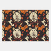 Vampire Hamster Halloween Wrapping Paper Geschenkpapier Set (Vorderseite)
