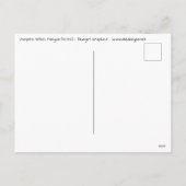 Vampire Hexch Penguin Halloween Feiertagspostkarte (Rückseite)