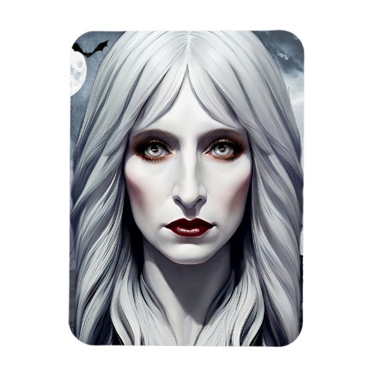 Vampire Hexe Woman Fantasy Dark Art Magnet (Vertikal)