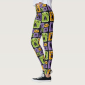 Vampire & Hexen für niedliche Halloween-Charaktere Leggings (Links)