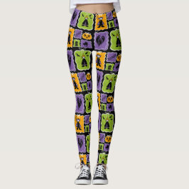 Vampire & Hexen für niedliche Halloween-Charaktere Leggings