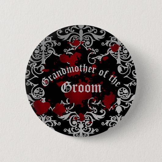 Vampire Hochzeit Großmutter der Braut oder des Brä Button (Vorderseite)
