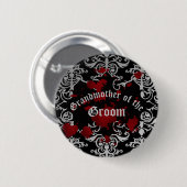 Vampire Hochzeit Großmutter der Braut oder des Brä Button (Vorne & Hinten)