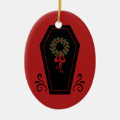 Vampire Holiday Coffin Keramikornament (Vorne)