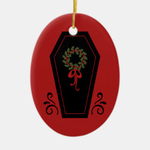 Vampire Holiday Coffin Keramikornament