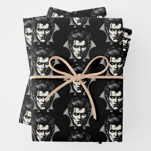 Vampire Horror Beängstigend Spooky Geschenkpapier Set (Beispiel)