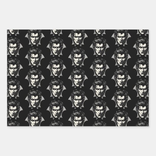 Vampire Horror Beängstigend Spooky Geschenkpapier Set (Vorderseite)