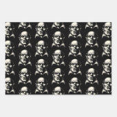 Vampire Horror Beängstigende Wrackpapierblätter Geschenkpapier Set (Vorderseite 2)
