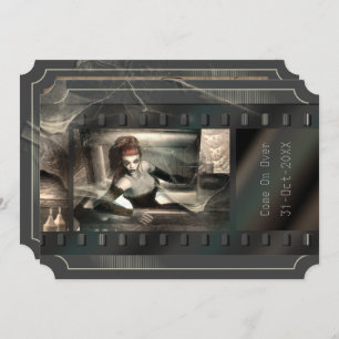 Vampire Horror Movie Gothic Halloween-Party Einladung