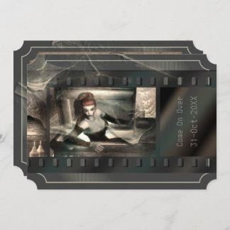 Vampire Horror Movie Gothic Halloween-Party Einladung