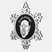 Vampire Horror Schneeflocken Zinn-Ornament (Rechts)