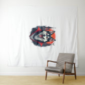 Vampire Husky Bite Wandteppich (Beispiel (Horizontal))