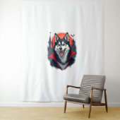 Vampire Husky Bite Wandteppich (Beispiel)