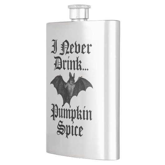 Vampire I Drink nie Pumpkin Gewürz Flachmann (Links)