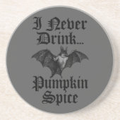 Vampire I Drink nie Pumpkin Gewürz Getränkeuntersetzer (Vorne)