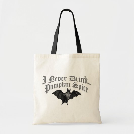 Vampire I Drink nie Pumpkin Gewürz Tragetasche (Vorne)