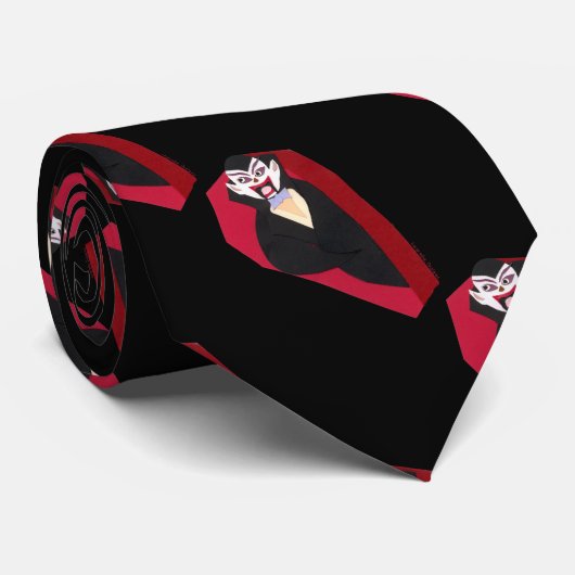 Vampire in Coffin Krawatte (Gerollt)