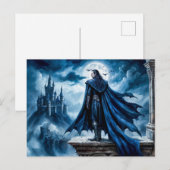 Vampire in der Burg Moonlit Postkarte (Vorne/Hinten)