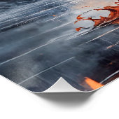 Vampire in Red Moonlight Poster (Ecke)