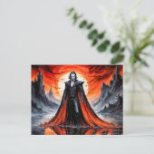 Vampire in Red Moonlight Postkarte (Stehend Vorderseite)